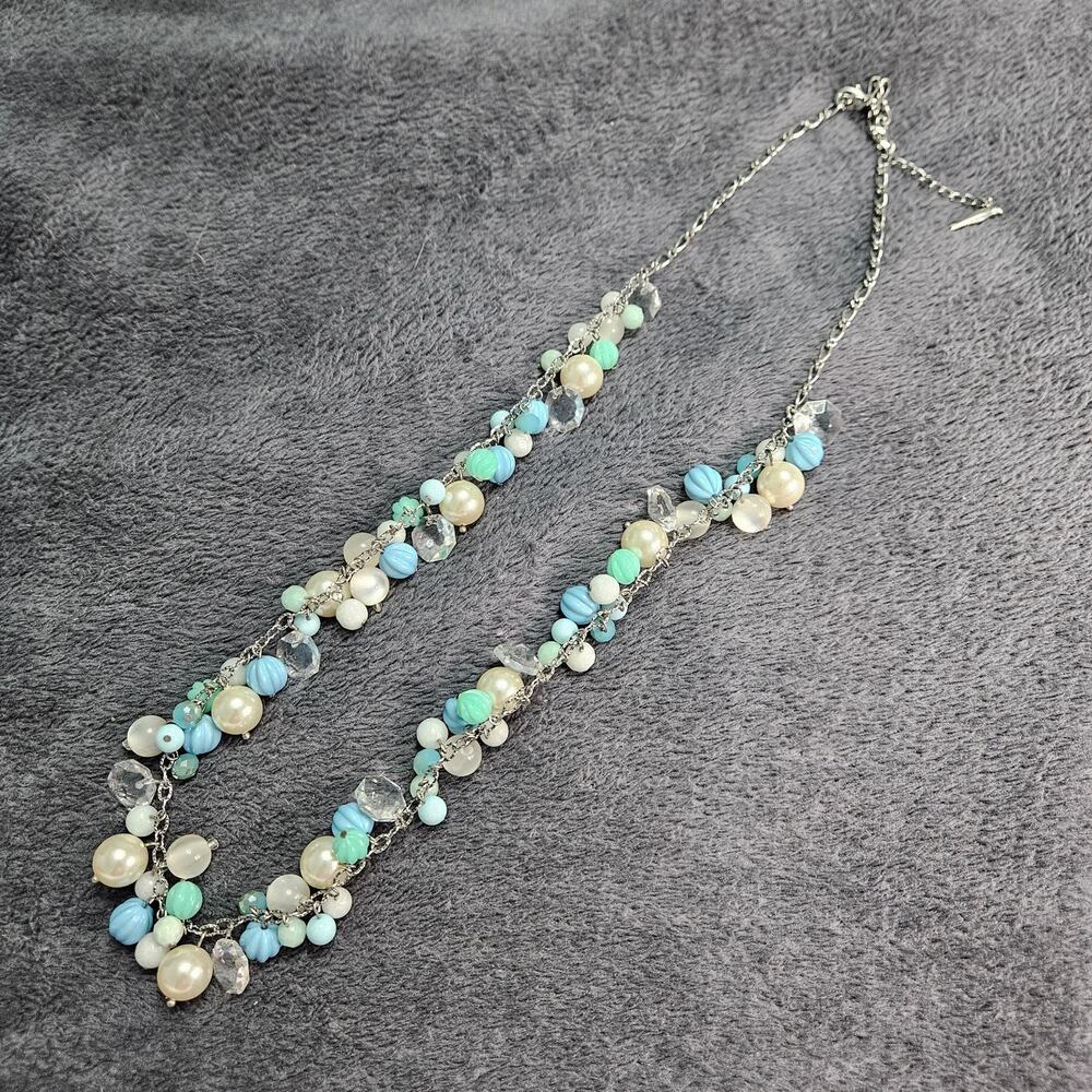 Rare Chloe + Isabel Heirloom Pearl Long Necklace  N012BL Tonal Blue